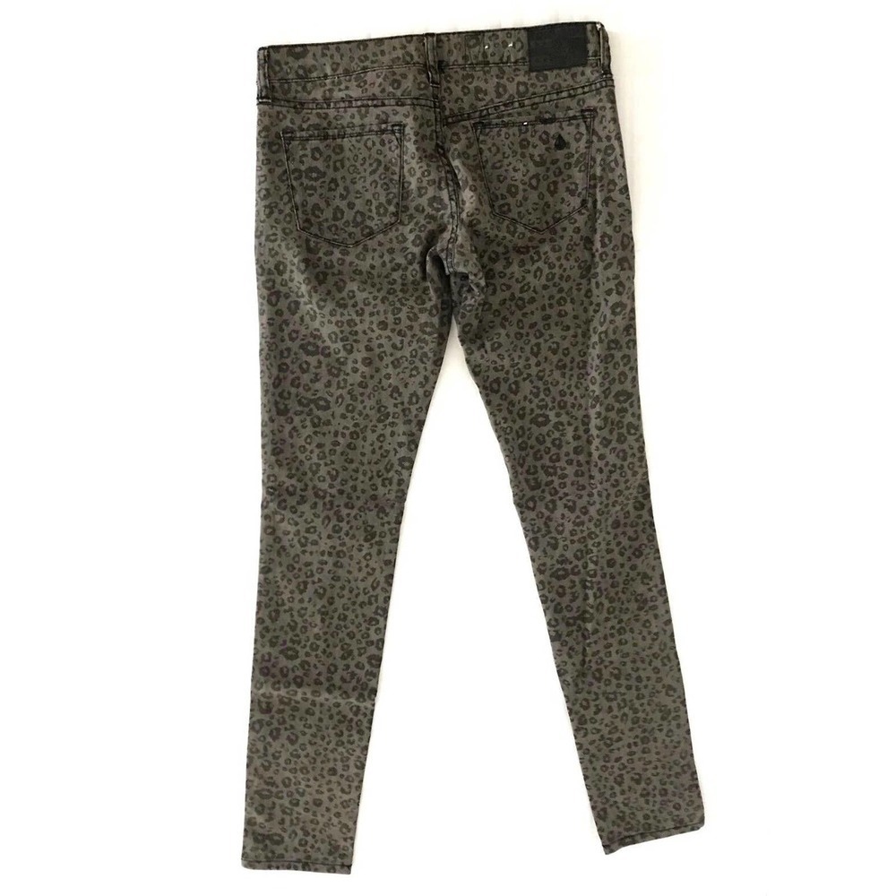 Volcom | Pistol Legging Fit Pants Size 7 Animal Print Stretch Slim Skinny Leg - Picture 3 of 12